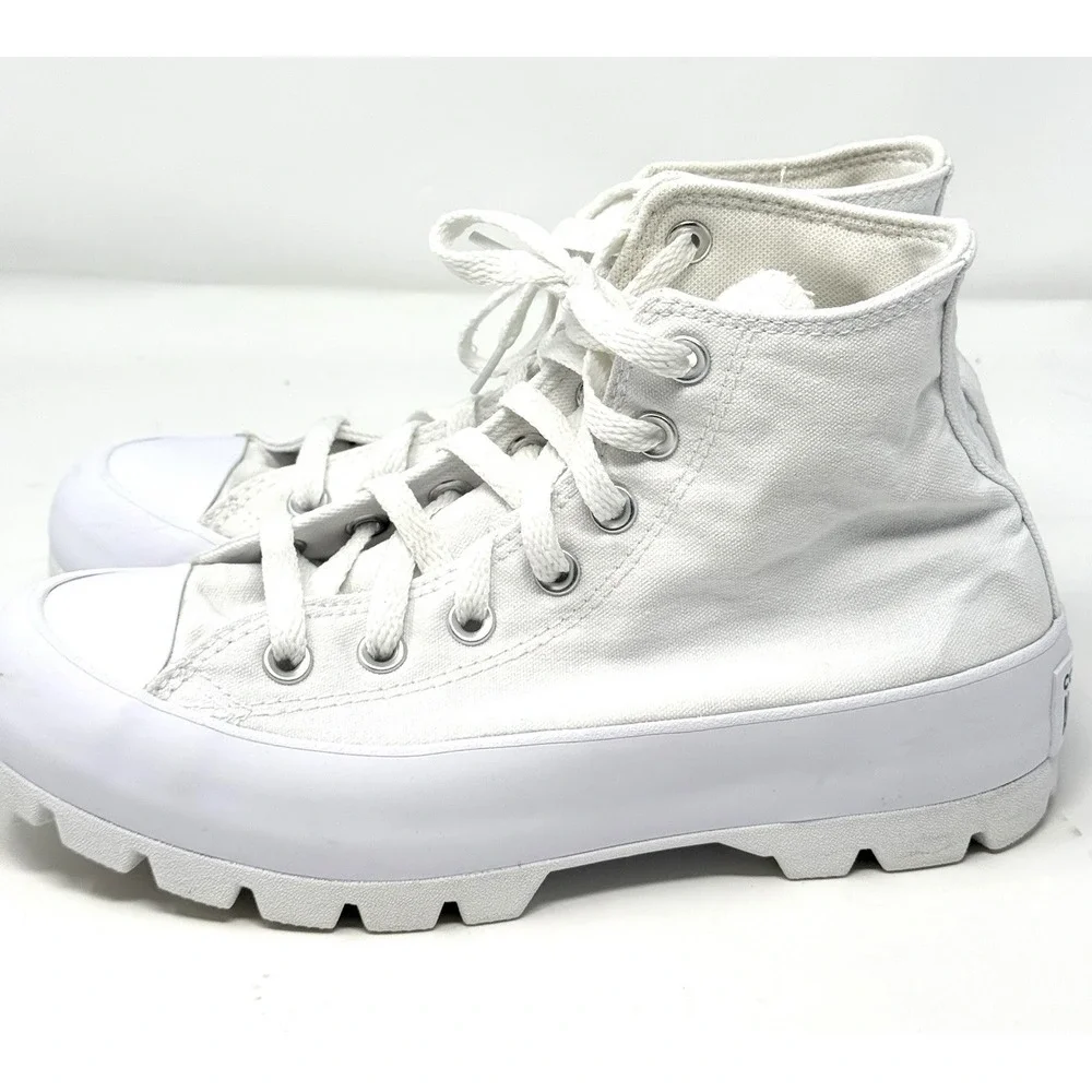 Converse Chuck Taylor All Star Lugged High Top Womens 7.5 White 565902C